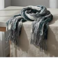 Bufanda Panuelo De Algodon Bf02  C/ Verde ,gris ,blanc 1 Und - Miniatura 3
