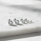 Aros Tpito Acero Quirúrgi Zircon Aaa Cristal Tslb01 3mm 1par - Miniatura 5