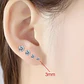 Aros Tpito Acero Quirúrgi Zircon Aaa Cristal Tslb01 3mm 1par - Miniatura 4