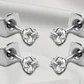 Aros Tpito Acero Quirúrgi Zircon Aaa Cristal Tslb01 3mm 1par - Miniatura 9