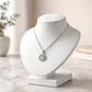 Exhibidor Cuello Redondo Chico Cuerina Blanco Collares - Miniatura 2