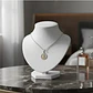 Exhibidor Cuello Redondo Chico Cuerina Blanco Collares - Miniatura 5