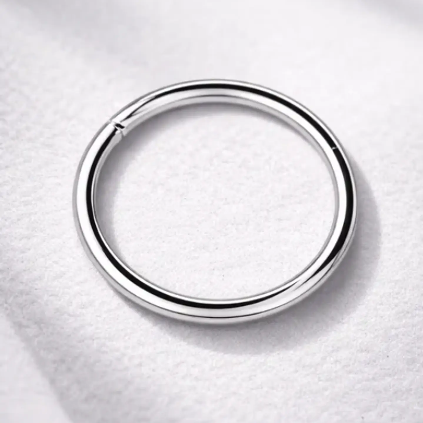 Piercing Argolla Segmento Acero 316 L Arn-ac 1,2x10mm 1 Un 4