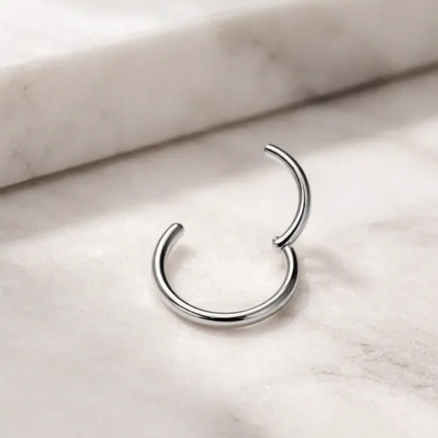 Piercing Argolla Segmento Acero 316 L Arn-ac 1,2x10mm 1 Un 5