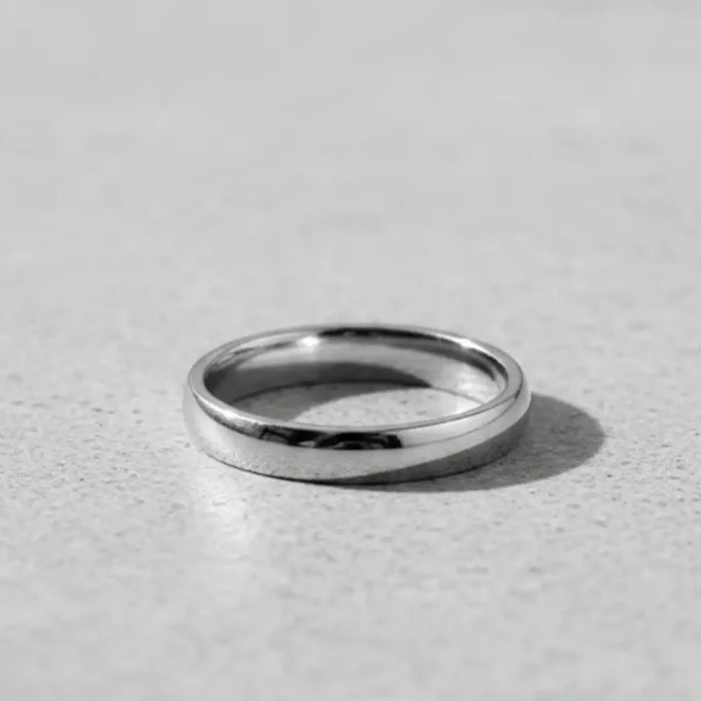 Caja Anillos Ilusión 3mm Acero Platea 36 Unds Med #17 Al #21 7