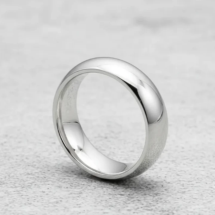 Caja Anillos Ilusión 8mm Acero Platea 36 Unds Med #17 Al #22 5