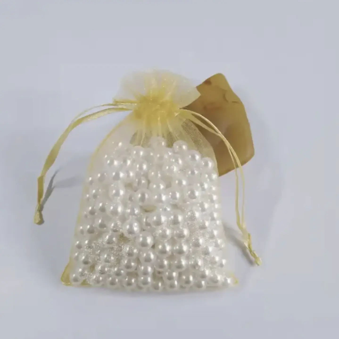 Bolsa Organza  Medida 12x18 Cms  Color Dorado 100 Unidades 7