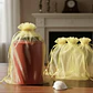 Bolsa Organza  Medida 12x18 Cms  Color Dorado 100 Unidades - Miniatura 3