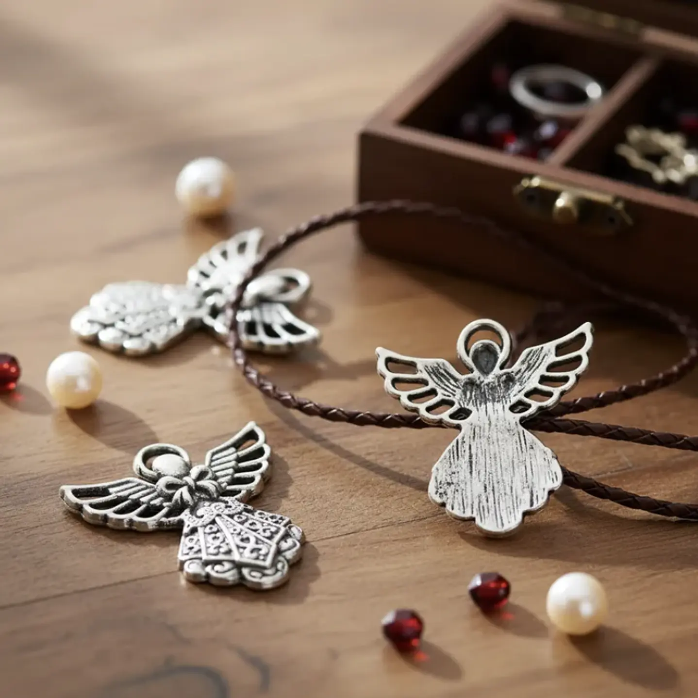 25 Unds Chiches Cuentas Para Bisuteria Charm Mod Angel Ch184 4