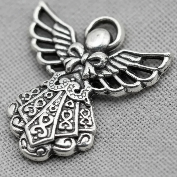 25 Unds Chiches Cuentas Para Bisuteria Charm Mod Angel Ch184 5