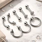 Piercing Mix Modelos Acero Quirurgico 316 L, 1.2x8x3 ,8 Unds - Miniatura 2