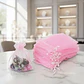 Bolsa Organza Medida 9x12 Cms  Color Rosado 12 Unidades - Miniatura 3