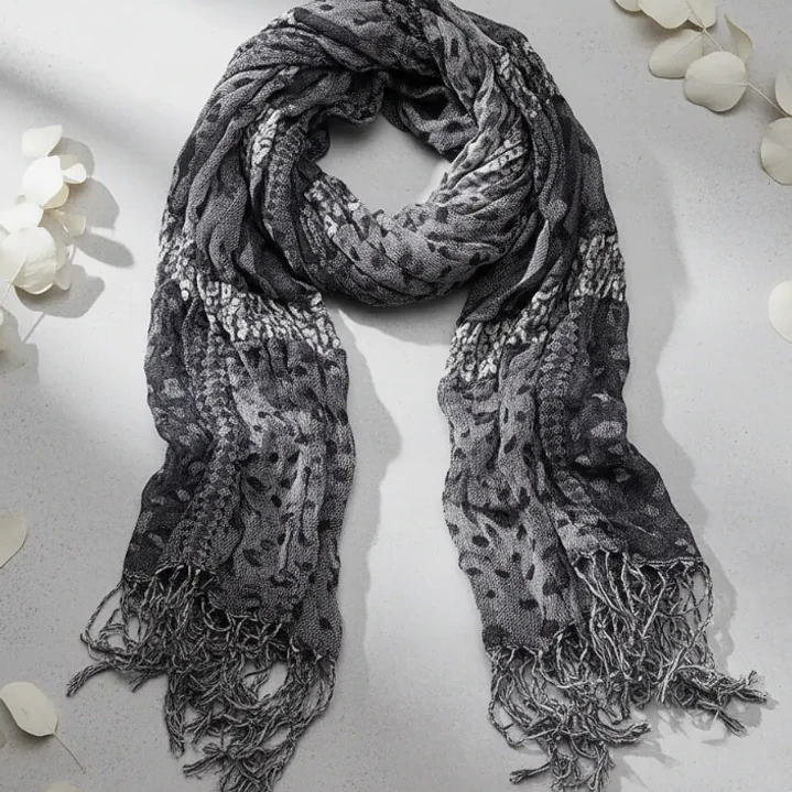 Bufanda Panuelo De Algodon Bf03  Varios Colores Gris Os 1und 5