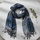 Bufanda Panuelo De Algodon Bf03 C/celeste ,gris ,blan  1 Und - Miniatura 1
