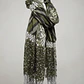 Bufanda Panuelo De Algodon Bf03  C/ Verde Gris Blanco  1 Und - Miniatura 8