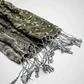 Bufanda Panuelo De Algodon Bf03  C/ Verde Gris Blanco  1 Und - Miniatura 5