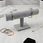 Exhibidor Mostrario Pulseras Relojes Terciopelo Gris 1 Tubo - Miniatura 1