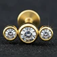 Piercing Lbjmbgd03a Helix Con 3 Piedras Color Dorad 316l 1un - Miniatura 11