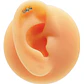 Piercing Lbjmbgd03a Helix Con 3 Piedras Color Dorad 316l 1un - Miniatura 2