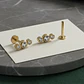 Piercing Lbjmbgd03a Helix Con 3 Piedras Color Dorad 316l 1un - Miniatura 1