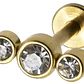Piercing Lbjmbgd03a Helix Con 3 Piedras Color Dorad 316l 1un - Miniatura 8
