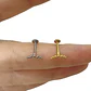 Piercing Labret Lbgd03 Helix  Acero Quirurgico 316l 1un - Miniatura 5