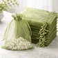 Bolsa Organza 9x12 Cms Color Verde Oliva Paquete 12 Unds - Miniatura 1