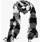 Bufanda Panuelo De Algodon Bf04  C/ Negro,gris Y Blan  1 Und - Miniatura 2