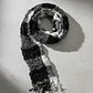 Bufanda Panuelo De Algodon Bf04  C/ Negro,gris Y Blan  1 Und - Miniatura 4
