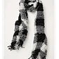 Bufanda Panuelo De Algodon Bf04  C/ Negro,gris Y Blan  1 Und - Miniatura 7
