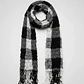 Bufanda Panuelo De Algodon Bf04  C/ Negro,gris Y Blan  1 Und - Miniatura 5