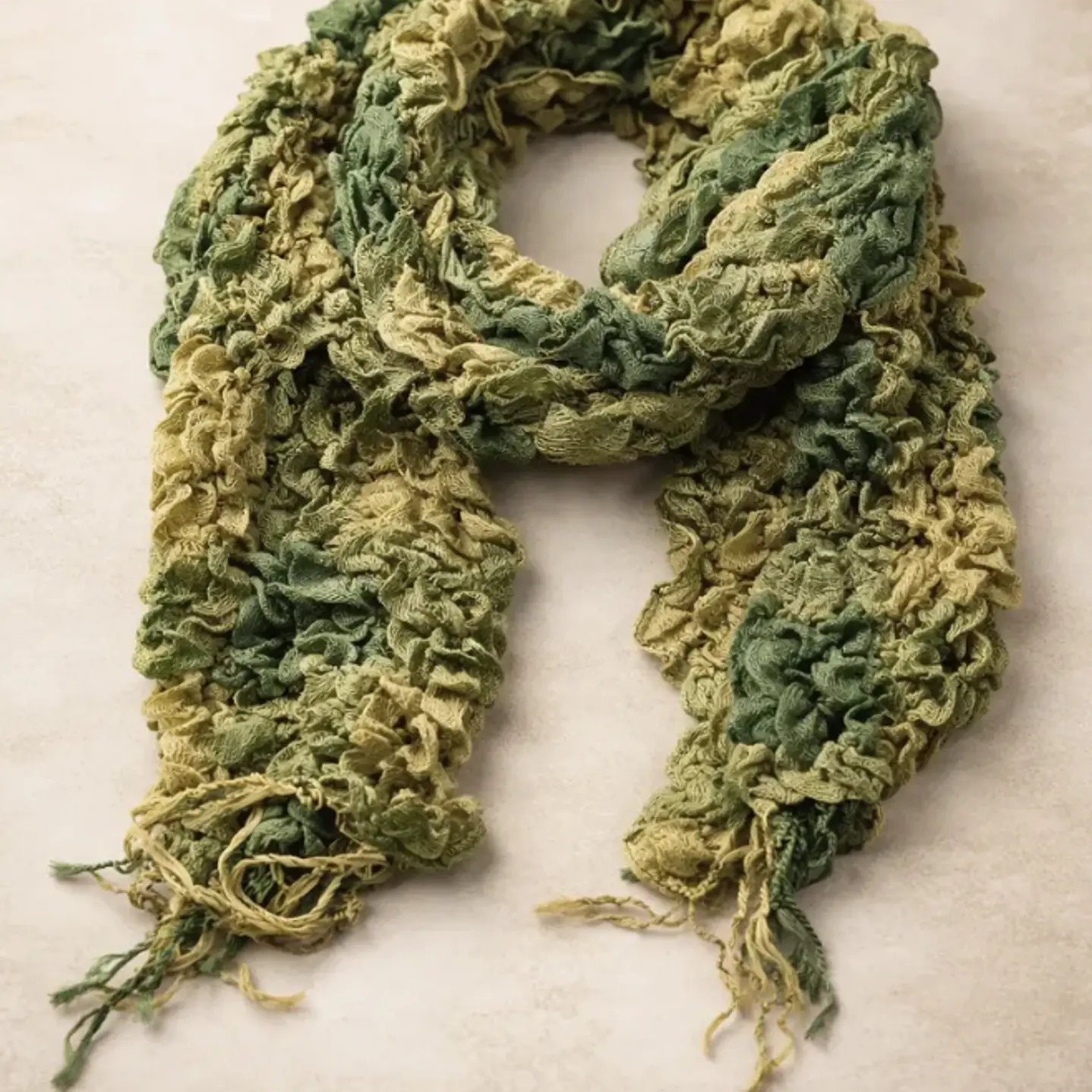 Bufanda Panuelo De Algodon Bf04  Verde  1 Und 4