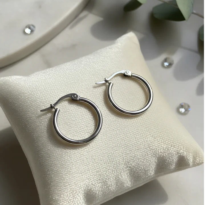  Aros Argolla Acero Quirurgico 20mm 1 Par 1