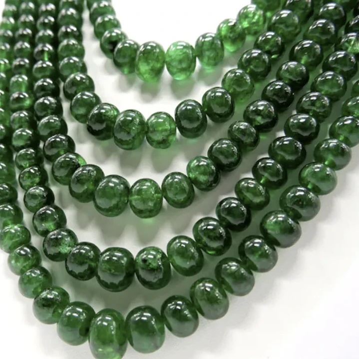 Tiras Cuentas De Vidrio Redonda 8mm Color Verde 3 Tiras 1