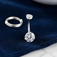  Piercing Ombligo Tb0056 2 Piedras 14gx10x5/8 Titanium  - Miniatura 3