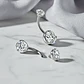  Piercing Ombligo Tb0056 2 Piedras 14gx10x5/8 Titanium  - Miniatura 7
