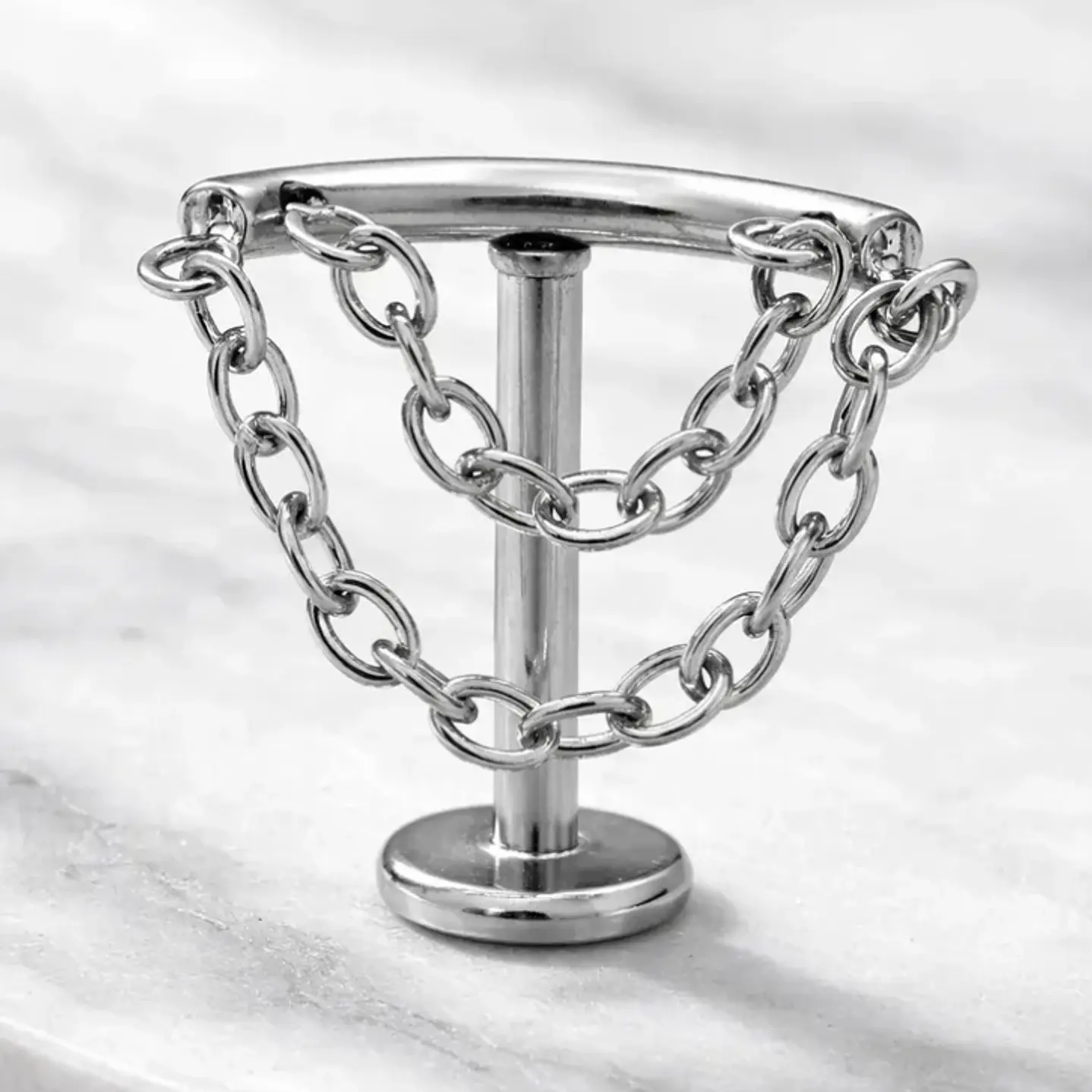 Piercing Labret  Helix Con  2 Cadenas  Lbc04 1.2x8 1 Und 6