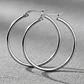 Aros Argolla Acero Quirurgico ,varias Medidas Pack 5 Pares Color Plateado - Miniatura 2