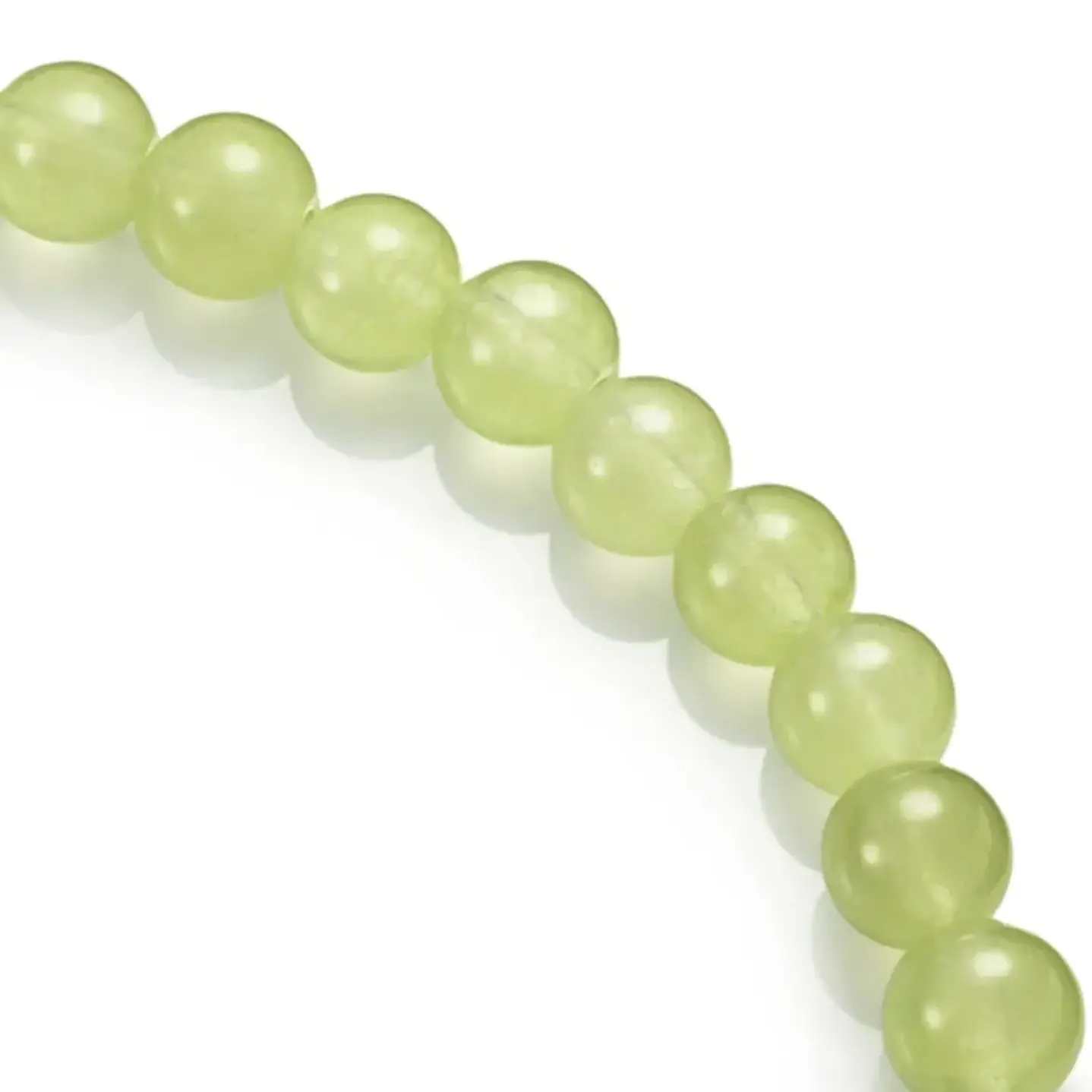 Tiras Cuentas Vidrio Ambar Redonda 6mm C/ Verde Jade 6 Tiras  4