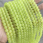 Tiras Cuentas Vidrio Ambar Redonda 6mm C/ Verde Jade 6 Tiras  - Miniatura 3