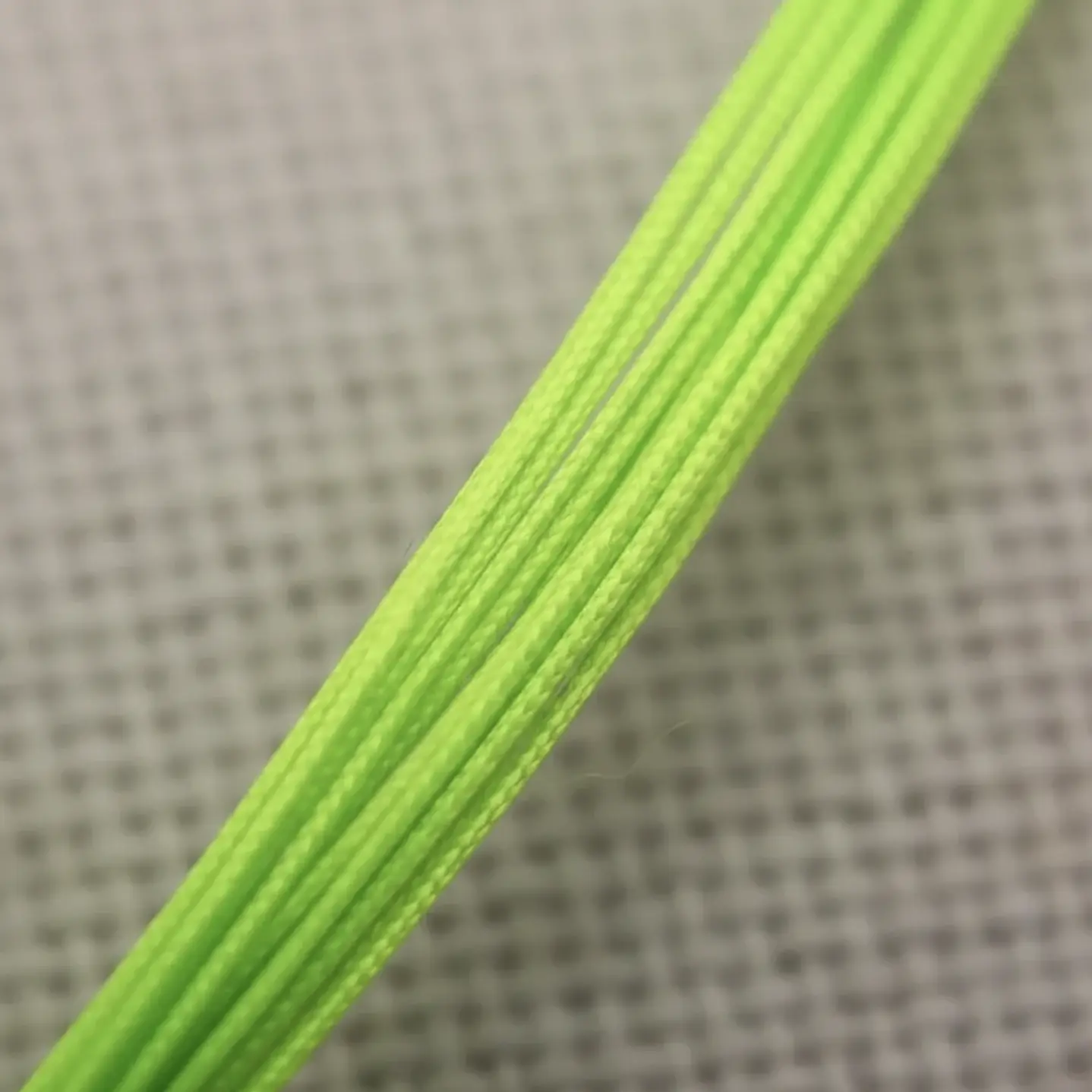 Cordón Tripolino Macramé 1,5mm Rollo 100 Mts Verde Fluor 4