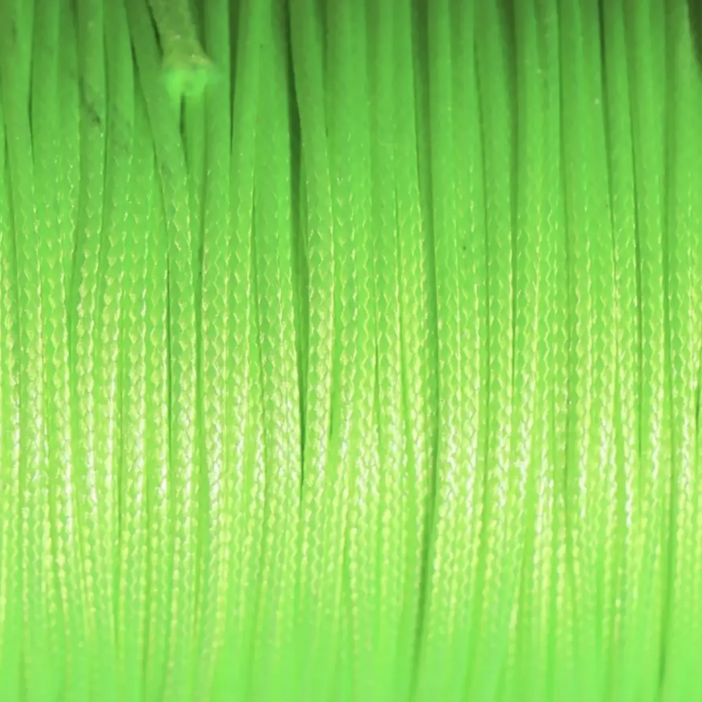 Cordón Tripolino Macramé 1,5mm Rollo 100 Mts Verde Fluor 10