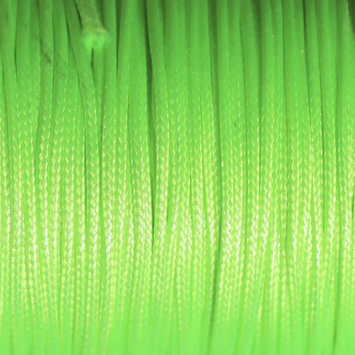 Cordón Tripolino Macramé 1,5mm Rollo 100 Mts Verde Fluor 10