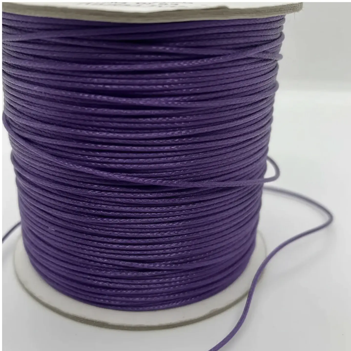 Cordón Tripolino Macramé 1,5mm Rollo 100 Mts Color Morado 4