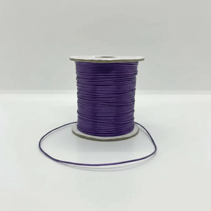 Cordón Tripolino Macramé 1,5mm Rollo 100 Mts Color Morado 5