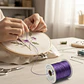 Cordón Tripolino Macramé 1,5mm Rollo 100 Mts Color Morado - Miniatura 2