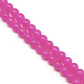 Tiras Cuentas De Vidrio Redonda 10mm Color Fucsia  3 Tiras  - Miniatura 7