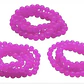 Tiras Cuentas De Vidrio Redonda 10mm Color Fucsia  3 Tiras  - Miniatura 10