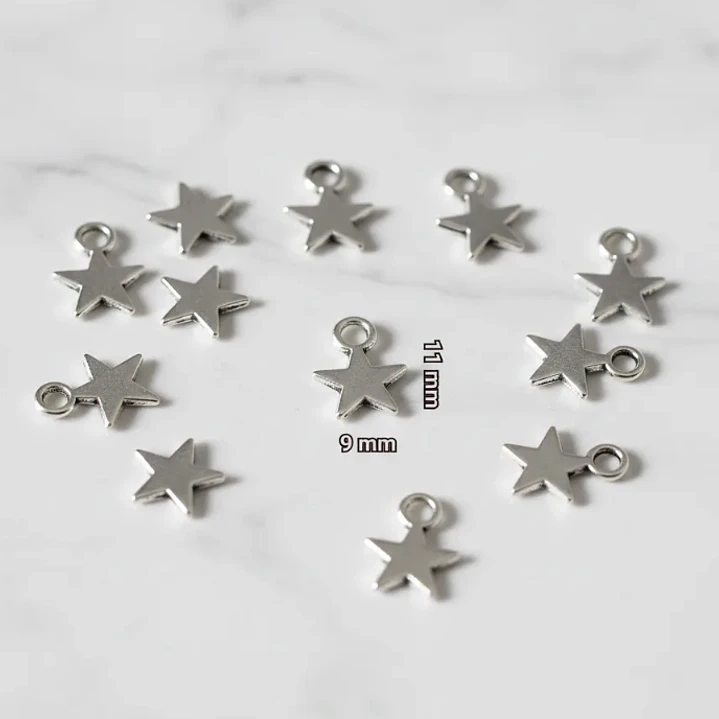Dijes Chiche Bisutería Pack 100 Unds Modelo Estrella Ch88 10