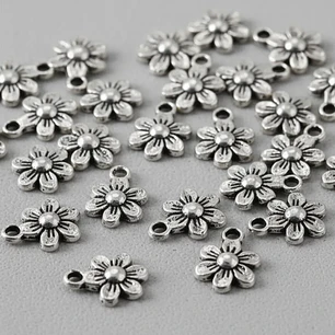 Dijes Chiche Bisutería Pack 50 Unds Modelo Flor Ch72